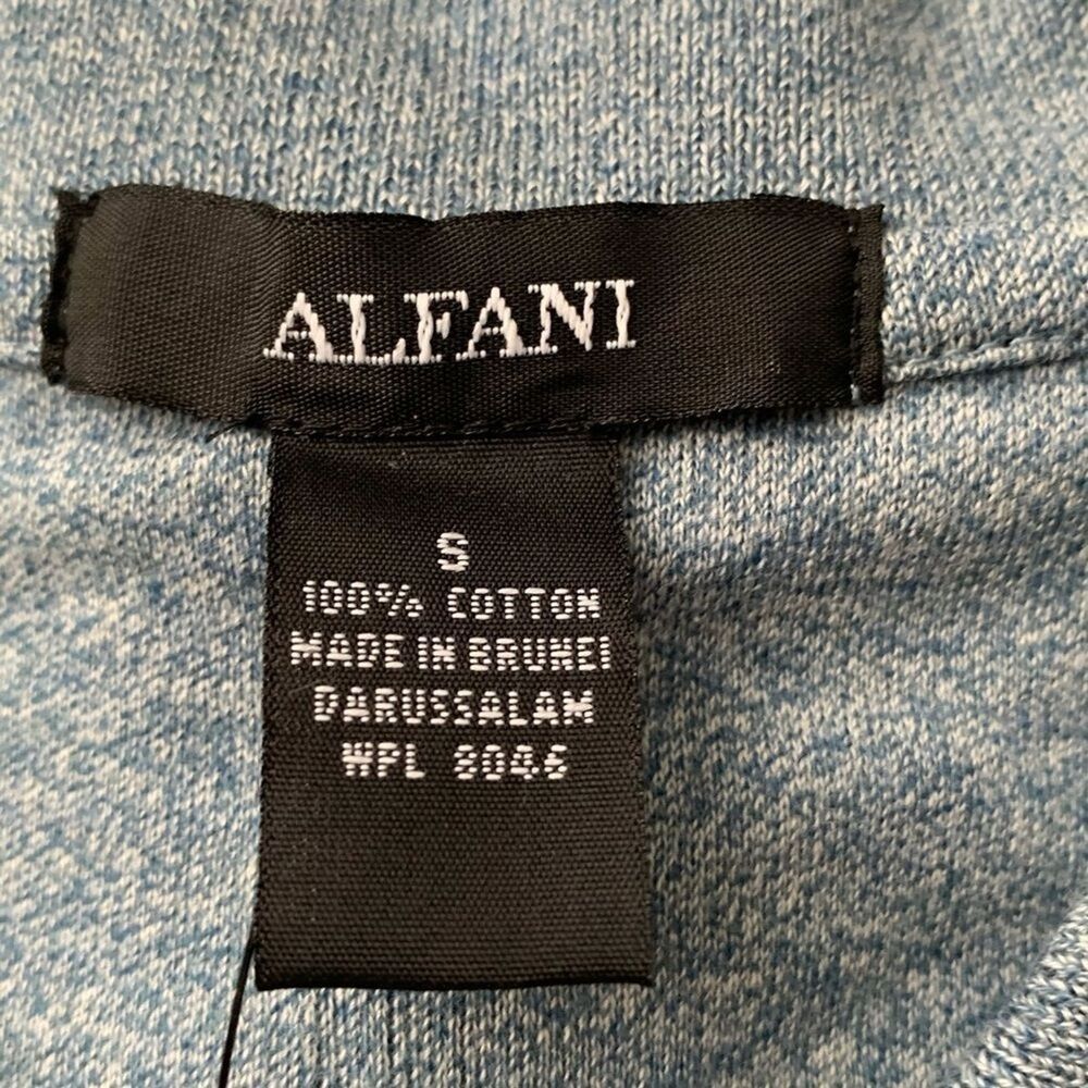 Alfani Blue Polo Shirt Men's Small BNWT - Picture 4 of 6
